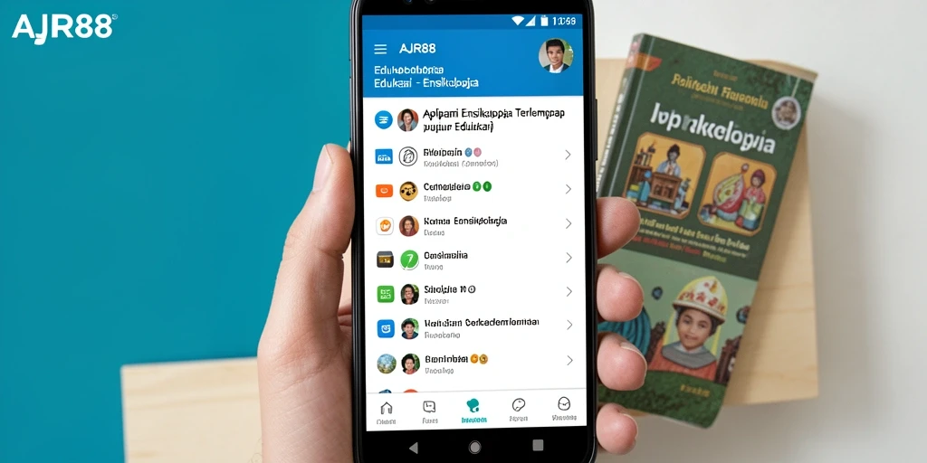 Tampilan aplikasi AJR88 yang informatif dan mudah digunakan.