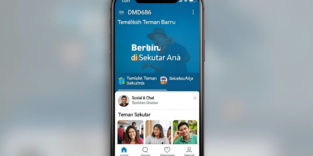 Tampilan antarmuka DMD686 yang user-friendly untuk Teman Sekitar.