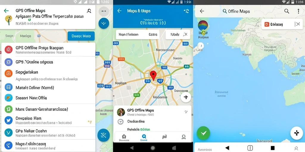 Antarmuka user-friendly IDX66 untuk navigasi GPS Offline Maps.