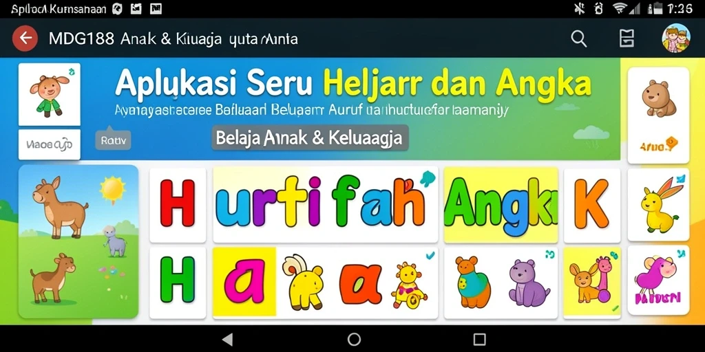 Tampilan antarmuka MDG188 yang interaktif dan menarik untuk belajar.