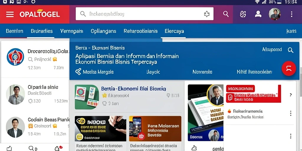 Tampilan antarmuka OPALTOGEL yang informatif dan user-friendly.