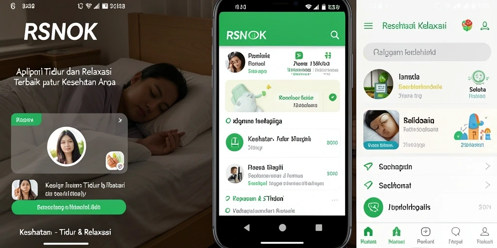 Antarmuka pengguna RSNOK dengan fitur relaksasi yang menarik.